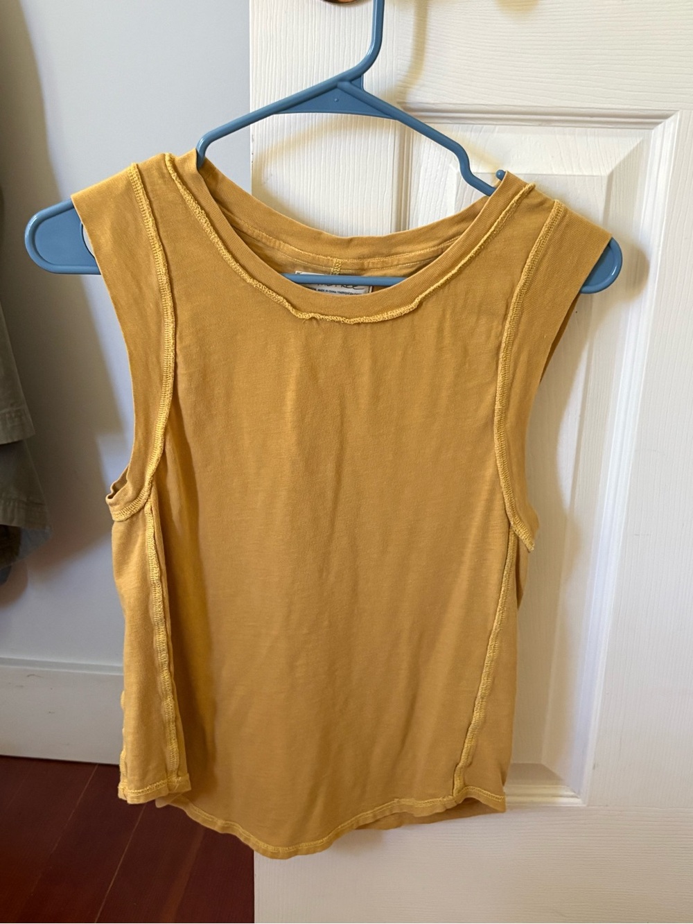 We The Free Mustard Yellow Sleeveless Tank